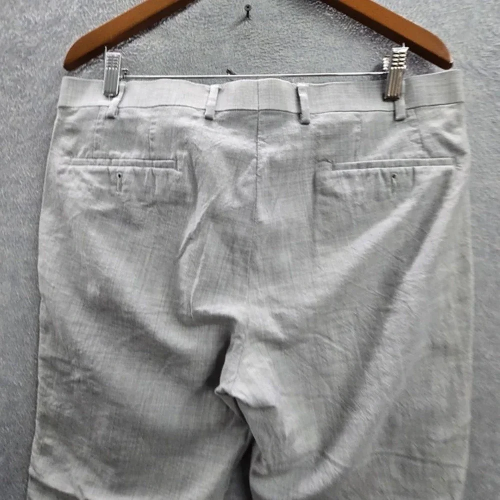 Lauren Ralph Men Pants 36W X 30L Gray Wool Dress Total Comfort‎ Black Label